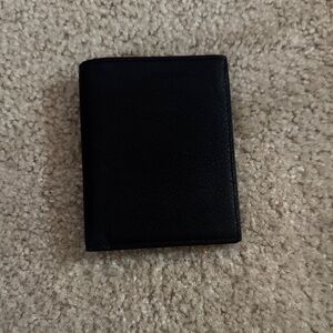 Buxton Black Leather Card Holder